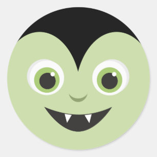 Monster Mash Vampir Halloween Runder Aufkleber