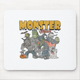 Monster Mash Vintag Ghost Halloween Funny Mousepad