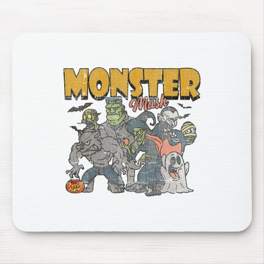 Monster Mash Vintag Ghost Halloween Funny Mousepad (Vorne)