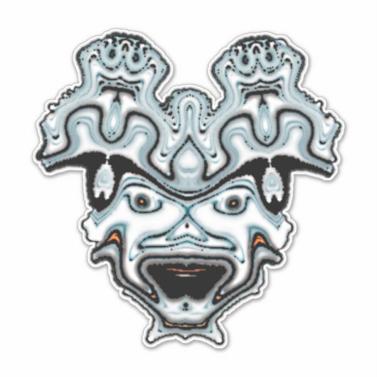Monster Mask Aufkleber (Vorderseite)