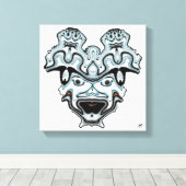 Monster Mask Leinwanddruck (Insitu (Holzboden))