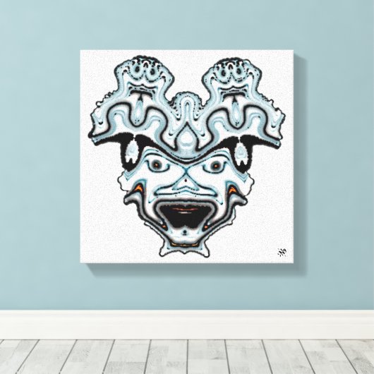 Monster Mask Leinwanddruck (Insitu (Holzboden))