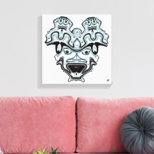 Monster Mask Leinwanddruck (Insitu (Wohnzimmer))