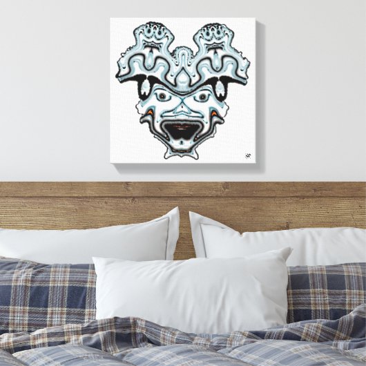 Monster Mask Leinwanddruck (Insitu (Schlafzimmer))