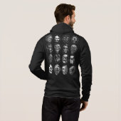 Monster Masken Art hoodie - Nur schwarz (Schwarz voll)