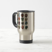 Monster maskiert Farbreisen Mug Reisebecher (Vorderseite Links)