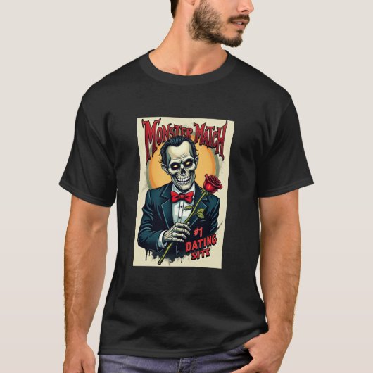 Monster Match Verabredend Website Zombie Edition T-Shirt (Vorderseite)