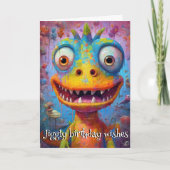 Monster Mayhem... Belly lacht Bob Dankeskarte (Vorderseite)