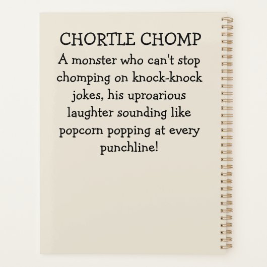 Monster Mayhem...Chortle Chomp Planer (Rückseite)