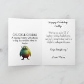 Monster Mayhem...Chuckle Cheeks Geburtstagskarte Dankeskarte (Innenseite)
