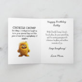 Monster Mayhem...Chuckle Chimp Geburtstagskarte Dankeskarte (Innenseite)