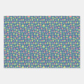 Monster Mayhem Wrapping Paper Flat Sheet Set of 3 Geschenkpapier Set (Vorderseite 3)