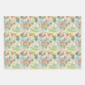 Monster Mayhem Wrapping Paper Flat Sheet Set of 3 Geschenkpapier Set (Vorderseite)