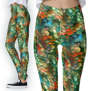 Monster-Meerjungfrauenskala-Party Leggings