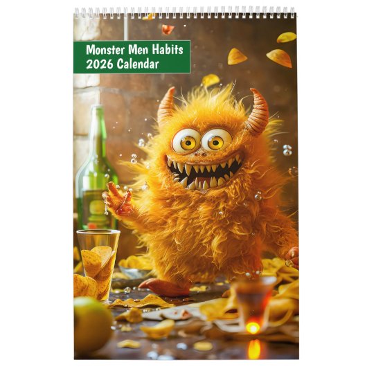 Monster Men Habits – 2026 Calendar Kalender (Titelbild)