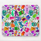 Monster Menagerie-Muster Mousepad (Vorne)