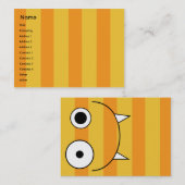 Monster - mollig visitenkarte (Vorne/Hinten)