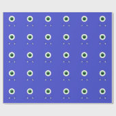 Monster Monster Blue Boys Wrapping Paper Geschenkpapier (Flach)