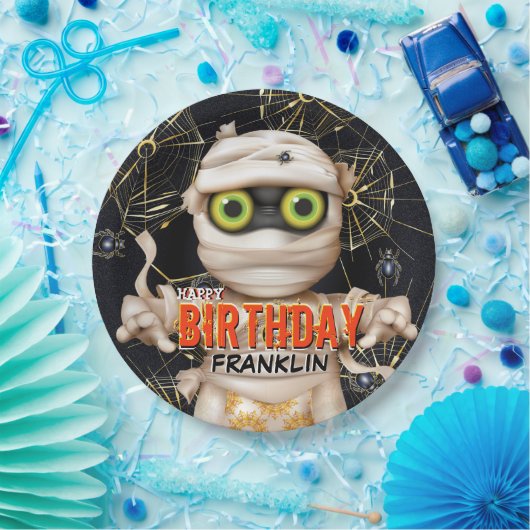 Monster Mummy Kindergeburtstag Pappteller (Party)