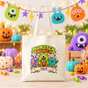 Monster Munch Kids Halloween-Süßigkeiten-Tasche Tragetasche