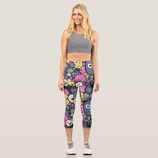Monster-Muster Capri Leggings (Vorderseite)