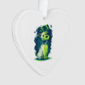 Monster Mutt – Süßer Halloween-Hund Ornament (Vorderseite)