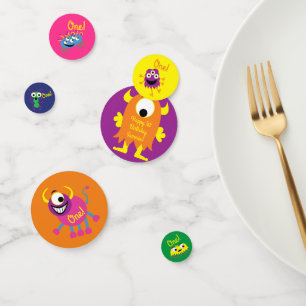 Monster Niedlich Funny 1. Geburtstag Party Thema Konfetti
