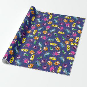 Monster-niedliches lustiges 1. geschenkpapier