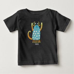 Monster Nigel Individuelle Name Baby T-shirt