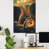 Monster Octopus Poster (Heimbüro)