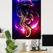 Monster Octopus Poster - Epic Kraken Digital Art (Heimbüro)