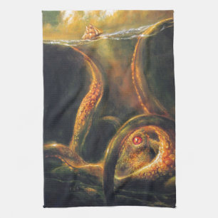 Monster-Oktopus Küchentuch
