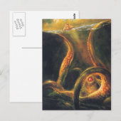 Monster-Oktopus Postkarte (Vorne/Hinten)