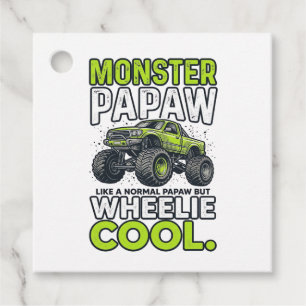 Monster Opa Wheelie Cool Lustiger Monster Truck En Geschenkanhänger