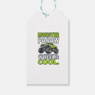 Monster Opa Wheelie Cool Lustiger Monster Truck En Geschenkanhänger