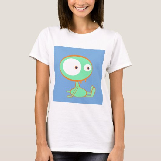 Monster orange/Grün T-Shirt (Vorderseite)