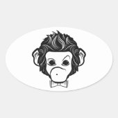 Monster Ovaler Aufkleber (Vorderseite)