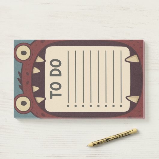 Monster Pad To Do List Post-it Klebezettel (Auf Schreibtisch)