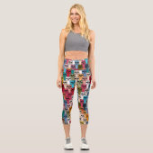 Monster Panda Capri Leggings (Vorderseite)