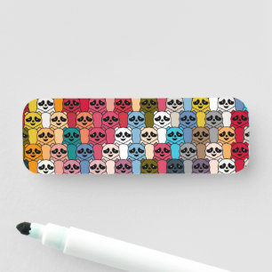 Monster Panda Namensschild
