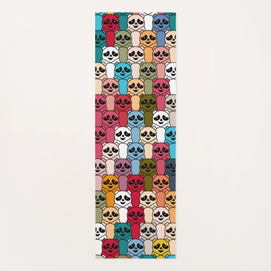 Monster Panda Yogamatte (Vorderseite)
