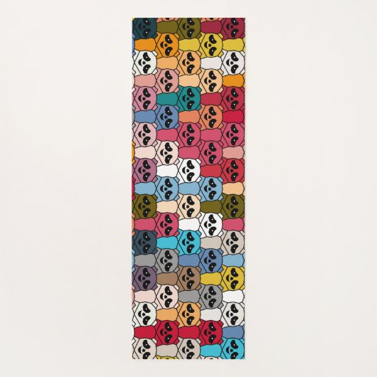 Monster Panda Yogamatte (Rückseite)