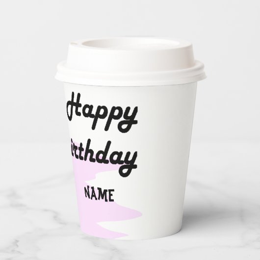 Monster-Papiertasse Pappbecher (Rückseite)