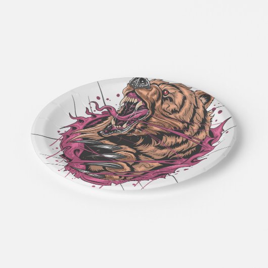 Monster Pappteller (Schrägansicht)