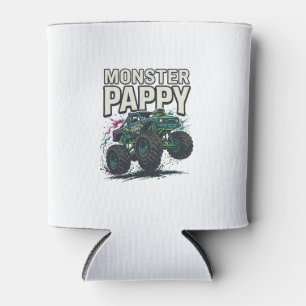 Monster Pappy Monster Truck Vintage Vektor Design_ Dosenkühler