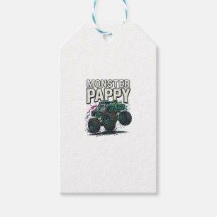 Monster Pappy Monster Truck Vintage Vektor Design_ Geschenkanhänger