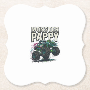 Monster Pappy Monster Truck Vintage Vektor Design_ Untersetzer