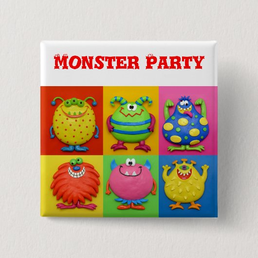 Monster-Party Button (Vorderseite)