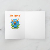 Monster-Party Dankeskarte (Innenseite)