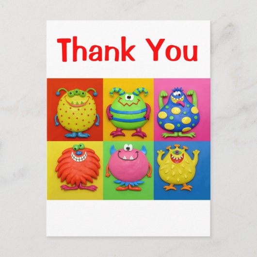 Monster-Party Postkarte (Vorderseite)